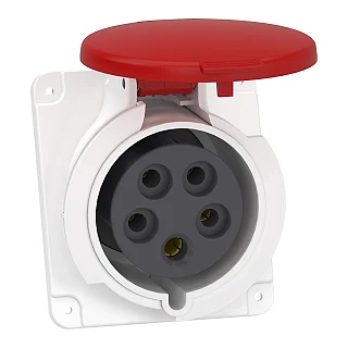 Schneider Electric PKF32F435 PratiKa Eğik Makina Prizi - vidalı bağlantı- 5*32A - 3P + N + E - 380...415 V AC