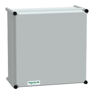 Schneider Electric NSYPLSP3636G PLS kutu, polyester arka, polyester kapak IP66 36x36x18cm