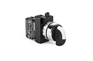 EMAS CM101S30 CM Serisi Metal 2NO (II-0-I) 60° Seçici Kalıcı 22 mm Buton