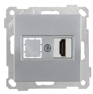 Mutlusan 2100 457 0182 Mek+Tuş Data Prizi 1*HDMI İnox