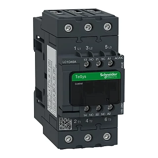 Schneider Electric LC1D40AKUE Kontaktör TeSys Deca 3P 40A AC-3 440V'a kadar bobin 100-250V AC/DC EverLink
