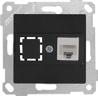Mutlusan 2200 140 0184 Rita Mek+Tuş Data Prizi 1*RJ45 CAT6 Siyah