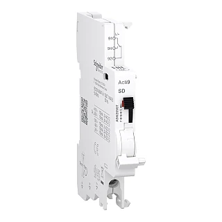 Schneider Electric A9N26907 Yardımcı kontak, Acti9 A9N, SD, 1 C/O, 100mA ila 6A, 24-415 VAC, 24-130 VDC, alt bağlantı