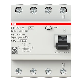 ABB 2CSF204102R1630 FH204 A-63/0.03 Kaçak Akım Koruma Rölesi