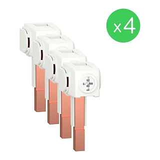 Schneider Electric A9XPCM04 4'lü Bağlayıcılı Set 100A tek bağlantılı 3P+N tarak Busbars