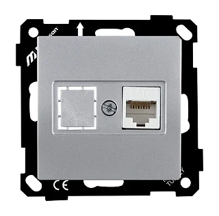 Mutlusan 2270 140 0192 EP Data Prizi 1*RJ45 CAT6 Gümüş