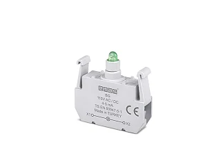 EMAS BG Yedek LED'li 110V AC/DC Yeşil Sinyal Blok