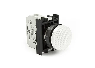 EMAS B050XB B Serisi Plastik LED'li 12-30V AC/DC Beyaz 22 mm Sinyal