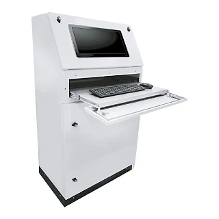 ÇETİNKAYA KMPC0604 KMPC0604 600x1325x400 Metal Kumanda Masası PC Sistem (temsili görsel)