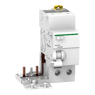 Schneider Electric A9V41263 Vigi iC60 - toprak kaçağı eklenti bloğu - 2P - 63A - 30mA - AC tipi (temsili görsel)