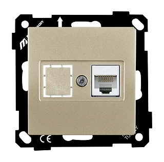 Mutlusan 2270 136 0190 EP-Data Prizi 1*RJ45 CAT5E Saten