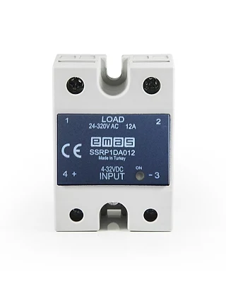 EMAS SSRP1DA012 SSR Serisi Klemensli 24-320V 12A Solid State Röle