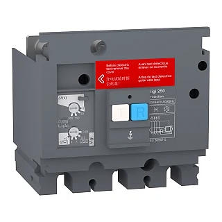 Schneider Electric LV529492 Toprak kaçağı ek koruma modülü, EasyPact CVS 250, 200 VAC ila 440 VAC, 30 mA ila 10 A, 3 kutuplu
