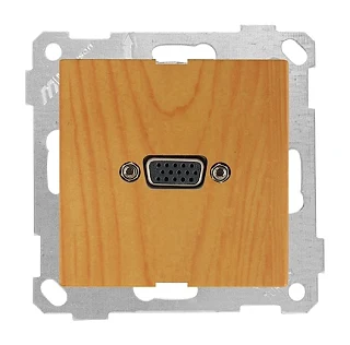Mutlusan 2100 460 0158 Mek+Tuş VGA Prizi Meşe