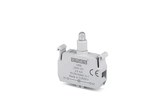 EMAS CBN Yedek LED'li 220V DC Beyaz Sinyal Blok