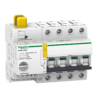 Schneider Electric A9C62410 Reflex iC60N Ti24 10 A 4P eğri C entegre kontrol MCB (temsili görsel)