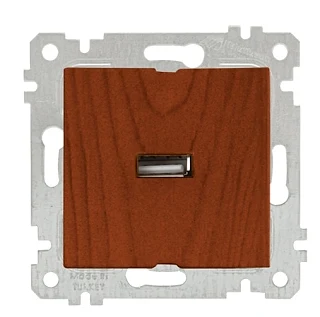 Mutlusan 2200 448 0156 Rita Mek+Tuş Tekli USB Şarj Prizi Kiraz