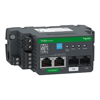 Schneider Electric LTMTEFM Motor Yönetim ana ünitesi, TeSys Tera, EtherNet IP/Modbus TCP, 4 giriş ve 3 çıkış, 100-240 VAC/DC besleme