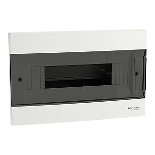 Schneider Electric EZ9EUE112 Modüler Sigorta Kutusu, Easy9 EU, Sıva-altı, 1 Sıra x 12 Modül, Siyah Şeffaf Kapak