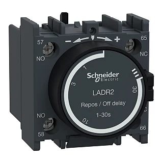 Schneider Electric LADR2 TeSys D - zaman geckm yard kontk bloğu - 1NA + 1NK - vida kelepçesi terminalleri