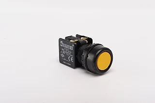 EMAS KB12RS KB Serisi Plastik 1NC Yaylı Düz Sarı 22 mm Buton