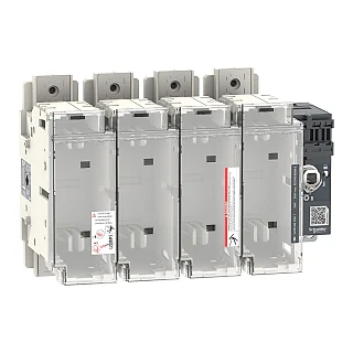 Schneider Electric LV481434 Anahtar bağlantı kesici sigorta, FuPacT GSD250, 250 A, 4 kutuplu, sigorta tipi DIN NH1, ön ve sağ taraf kontrolü