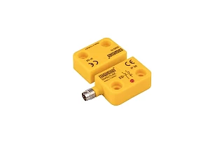 EMAS SMS21LSZ-S15 Plastik Sol Çıkış 2NC 5mm LED'li M8*4 Konnektör 22 mm Manyetik Kapı Switch