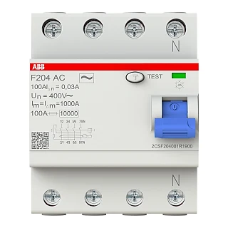 ABB 2CSF204001R1900 F204 AC-100/0.03 Kaçak Akım Koruma Rölesi