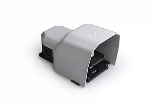 EMAS PDKS11BX10G PDK Serisi Metal Korumalı 1NO+1NC Tekli Gri Plastik Pedal