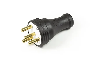 EMAS EKS325F 3P+E Uzatma Tipi Fiş 25A Kauçuk Fiş Priz