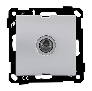 Mutlusan 2270 166 0192 EP-SAT Prizi Geçişli 4DB/F Konnektör Gümüş