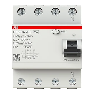 ABB 2CSF204004R1630 FH204 AC-63/0.03 Kaçak Akım Koruma Rölesi
