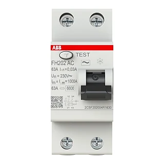 ABB 2CSF202004R1630 FH202 AC-63/0.03 Kaçak Akım Koruma Rölesi