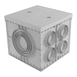 ÇETİNKAYA ÇP 555553 ÇP 555553 55x55x50 ABS Yeraltı Buatı 10 Çıkışlı Kapaksız