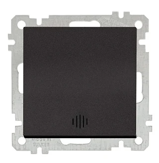 Mutlusan 2100 415 0284 Mek+Tuş Işıklı Anahtar 220V Siyah