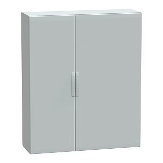 Schneider Electric NSYPLA15124G Yer standı polyester kutu, Thalassa PLA, düz kapı, tamamen mühürlü, 1500x1250x420mm, IP65, IK10