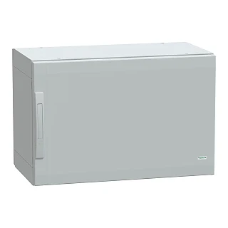 Schneider Electric NSYPLA574G Yer standı polyester kutu, Thalassa PLA, düz kapı, tamamen mühürlü, 500x750x420mm, IP65, IK10