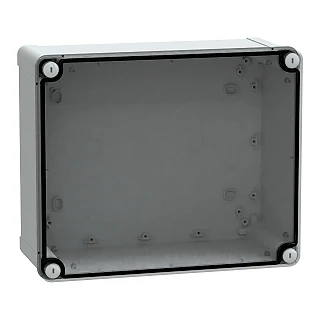 Schneider Electric NSYTBS292412T ABS kutu IP66 IK07 RAL7035 İçY275G225D120 DışY291G241D128 Şeffaf kapak H20