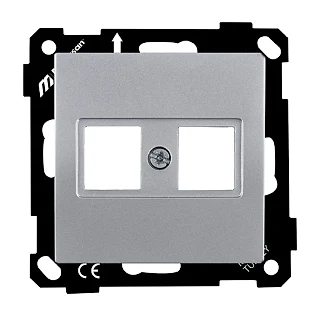 Mutlusan 2270 137 0192 EP-Data Prizi 2*RJ45 Konnektörsüz Gümüş