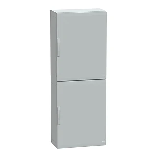 Schneider Electric NSYPLA2074G Ayaklı polyester muhafaza, Thalassa PLA, düz kapı, tamamen kapalı, 2000x750x420mm, IP65, IK10