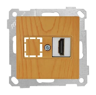 Mutlusan 2100 457 0158 Mek+Tuş Data Prizi 1*HDMI Meşe