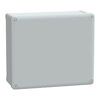 Schneider Electric NSYTBS342912 ABS kutu IP66 IK07 RAL7035 İçY325G275D120 DışY341G291D128 Opak kapak H20