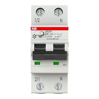 ABB 2CSR255080R3204 DS201 C20 AC300 Kaçak Akım Koruma Rölesi (RCBO)