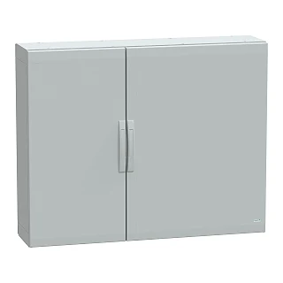 Schneider Electric NSYPLA10123G Yer standı polyester kutu, Thalassa PLA, düz kapı, tamamen mühürlü, 1000x1250x320mm, IP65, IK10
