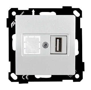 Mutlusan 2270 455 0101 Elitra Data Prizi 1*USB Vidalı Beyaz
