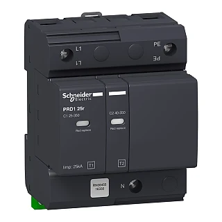 Schneider Electric 16330 PRD1 25r modüler kesinti durdurucu - 1 kutup + N - 350V - uzaktan aktarmalı