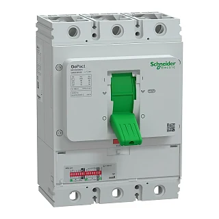Schneider Electric G80H3E630 GoPact Şalter 800, 3P3D 70kA AC 630A Elektronik Açma Üniteli, Ayar Sahalı