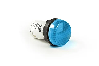 EMAS MBSP220M MB Serisi Plastik LED'li 230V AC Mavi 22 mm Sinyal