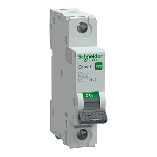 Schneider Electric EZ9F57104 Otomatik Sigorta, Easy9 Pro, 6kA, C-Eğrisi, 1-Kutup, 4A