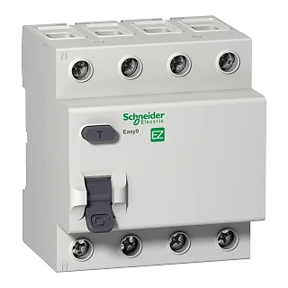 Schneider Electric EZ9R34425 Easy9 Kaçak Akım Rölesi - 4 Kutup 25A 30mA AC Tipi 400V (temsili görsel)